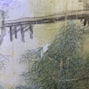 Chinese school, inkt en kleur op zijde, 20e eeuw: 'Drie landschappen' — foto 24