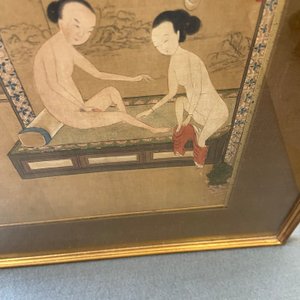 Chinese school, inkt en kleur op zijde: Acht erotische en romantische scènes, 18/19e eeuw — foto 18