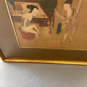 Chinese school, inkt en kleur op zijde: Acht erotische en romantische scènes, 18/19e eeuw — foto 25