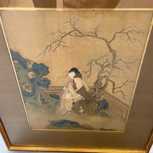 Chinese school, inkt en kleur op zijde: Acht erotische en romantische scènes, 18/19e eeuw — foto 29