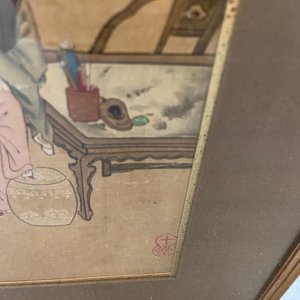 Chinese school, inkt en kleur op zijde: Acht erotische en romantische scènes, 18/19e eeuw — foto 33