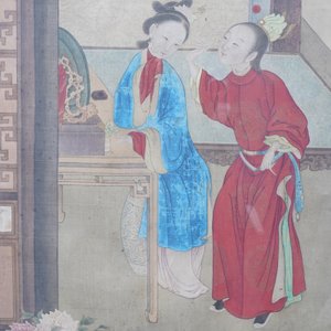 Chinese school, inkt en kleur op zijde: 'De opmaak van een dame', 18e eeuw — foto 7