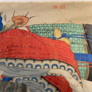 Chinese school, inkt en kleur op zijde: 'Magu met een kraanvogel', 18/19e eeuw — foto 14