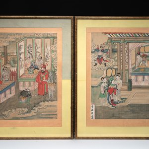 Chinese school: 'Journey to the West', ink and colour on paper, 19th C. — photo 1