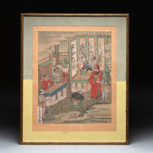 Chinese school: 'Journey to the West', ink and colour on paper, 19th C. — photo 2