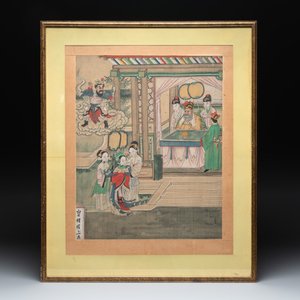 Chinese school: 'Journey to the West', ink and colour on paper, 19th C. — photo 4