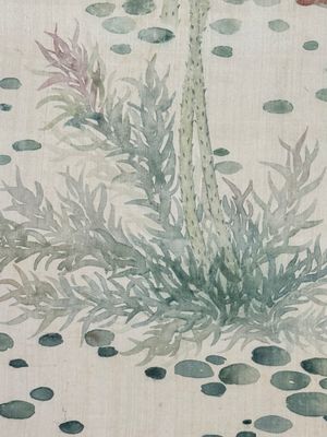 Chinese school: 'Lotus', ink and colour on paper, Cixi seal mark, 19/20th C. — foto 11