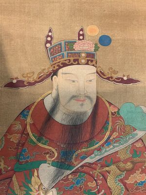Chinese school: 'Luxing 禄星', ink and colour on silk, Qing or later — 照片 2