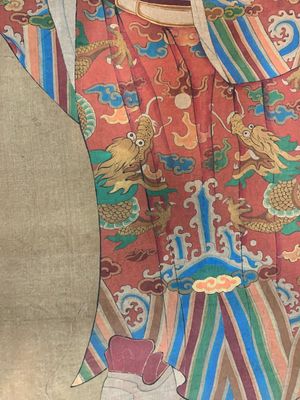 Chinese school: 'Luxing 禄星', ink and colour on silk, Qing or later — 照片 4