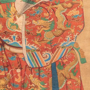 Chinese school: 'Luxing 禄星', ink and colour on silk, Qing or later — 照片 3