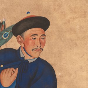 Chinese school: 'Manchu archer', ink and colour on silk, 18/19th C. — photo 2