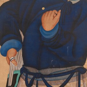 Chinese school: 'Manchu archer', ink and colour on silk, 18/19th C. — photo 3