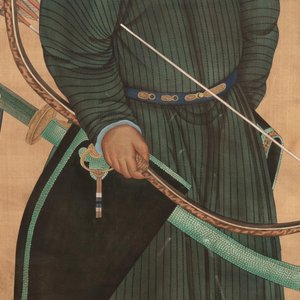 Chinese school: 'Manchu archer', ink and colour on silk, 18/19th C. — photo 3