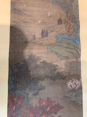 Chinese school: 'Mountainous landscape', ink and colour on paper, Qing or later — 照片 4