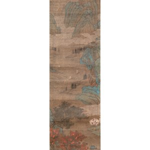 Chinese school: 'Mountainous landscape', ink and colour on paper, Qing or later — 照片 1