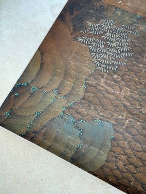Chinese school: 'Mountainous landscape', ink and colour on silk, Ming or later — photo 5