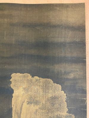 Chinese school: 'Mountainous landscape', ink and colour on silk, Ming — photo 2