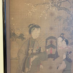 Chinese school, naar Su Hanchen (1094-1172), inkt en kleur op zijde: dame met kinderen bij een vissenkom — foto 16