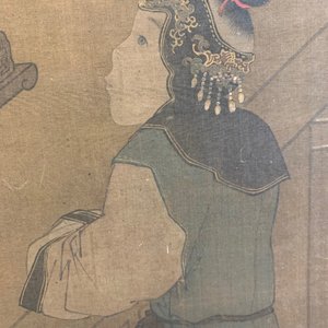 Chinese school, naar Su Hanchen (1094-1172), inkt en kleur op zijde: dame met kinderen bij een vissenkom — foto 29