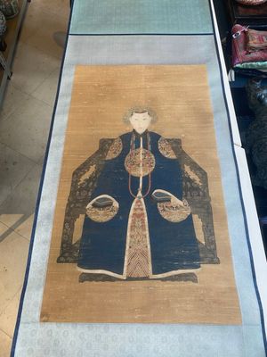 Chinese school: 'Portait of an imperial concubine', ink and colour on silk, Qing or later — foto 2