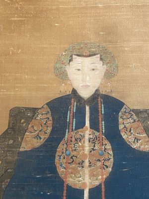 Chinese school: 'Portait of an imperial concubine', ink and colour on silk, Qing or later — foto 3