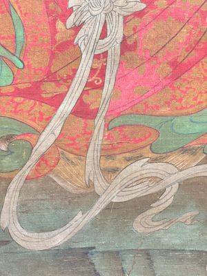 Chinese school: 'Portrait of a general with two servants', ink and colour on silk, Ming or later — foto 3