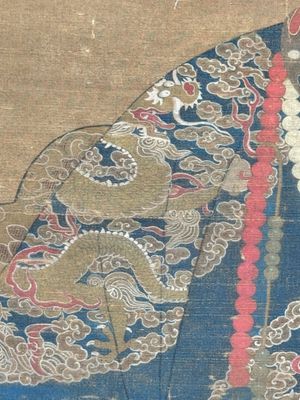 Chinese school: 'Portrait of an imperial concubine', ink and colour on silk, Qing — 照片 8