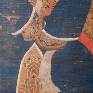 Chinese school: 'Portrait of an imperial concubine', ink and colour on silk, Qing — 照片 5