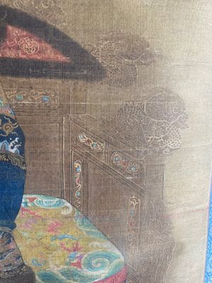 Chinese school: 'Portrait of Cixi', ink and colour on silk, Qing or later — foto 6