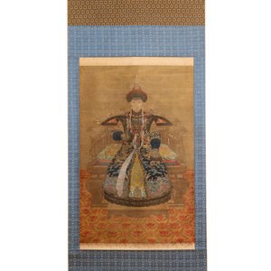 Chinese school: 'Portrait of Cixi', ink and colour on silk, Qing or later — foto 1