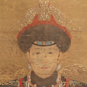 Chinese school: 'Portrait of Cixi', ink and colour on silk, Qing or later — foto 2