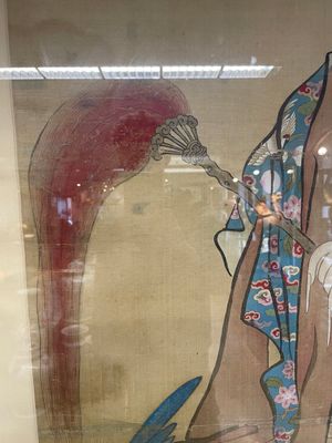 Chinese school: 'Presenting peaches to Xiwangmu', ink and colour on silk, 19th C. — foto 7