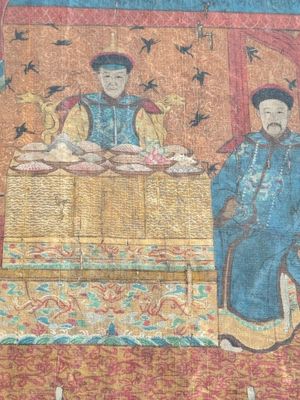 Chinese school: 'Qianlong's banquet', ink and colour on silk, Qing or later — foto 12