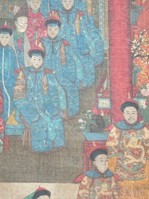 Chinese school: 'Qianlong's banquet', ink and colour on silk, Qing or later — foto 13