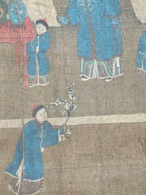 Chinese school: 'Qianlong's banquet', ink and colour on silk, Qing or later — foto 14