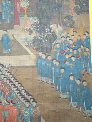 Chinese school: 'Qianlong's banquet', ink and colour on silk, Qing or later — foto 9