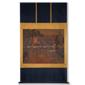Chinese school: 'Qianlong's banquet', ink and colour on silk, Qing or later — foto 2