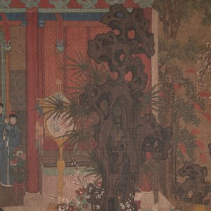 Chinese school: 'Qianlong's banquet', ink and colour on silk, Qing or later — foto 6