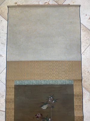 Chinese school: 'Rooster and flowers', ink and colour on silk, 19/20th C. — photo 1
