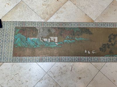 Chinese school: 'Sages in a lake landscape', ink and colour on silk, Ming or later — foto 1