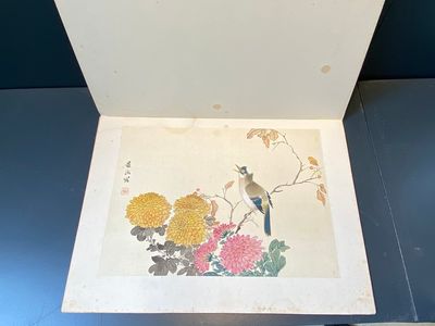 Chinese school: Seven works with birds and flowers, ink and colour on silk, signed Jinghan 景涵, 19/20th C. — 照片 24
