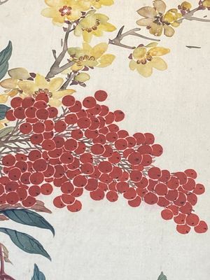 Chinese school: Seven works with birds and flowers, ink and colour on silk, signed Jinghan 景涵, 19/20th C. — 照片 37