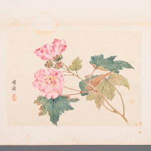 Chinese school: Seven works with birds and flowers, ink and colour on silk, signed Jinghan 景涵, 19/20th C. — 照片 10