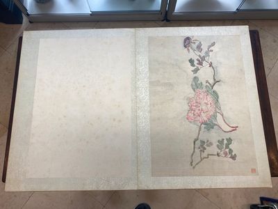 Chinese school: Seven works with insects and peonies, ink and colour on silk, 19/20th C. — 照片 11