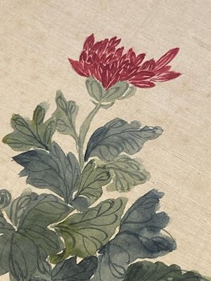 Chinese school: Seven works with insects and peonies, ink and colour on silk, 19/20th C. — 照片 19