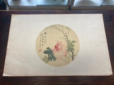Chinese school: Seven works with insects and peonies, ink and colour on silk, 19/20th C. — 照片 25