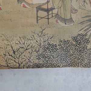 Chinese school, signed Hua Yan (1682-1756), ink and colour on paper: 'Scholars in a mountain forest' — photo 27