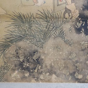 Chinese school, signed Hua Yan (1682-1756), ink and colour on paper: 'Scholars in a mountain forest' — photo 30
