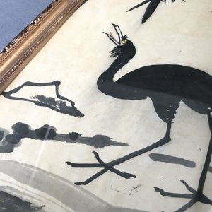 Chinese school, signed Li Kuchan (1899-1983), ink and colour on paper, dated 1972: four panels with birds on rocks — 照片 17
