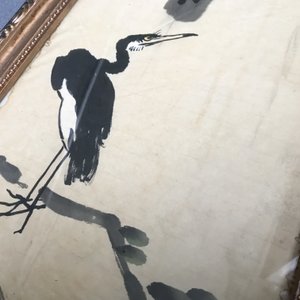 Chinese school, signed Li Kuchan (1899-1983), ink and colour on paper, dated 1972: four panels with birds on rocks — 照片 55